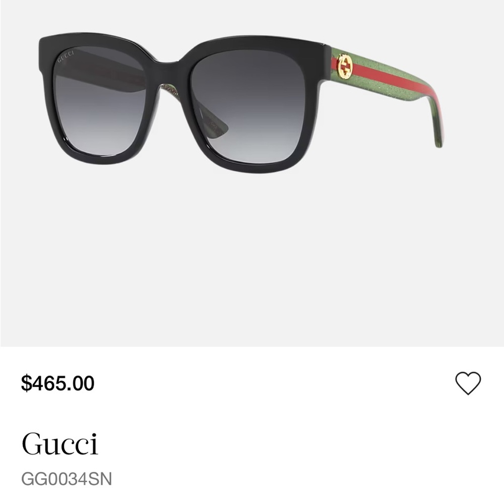 Gucci Black and Green Sunglasses Bold Design